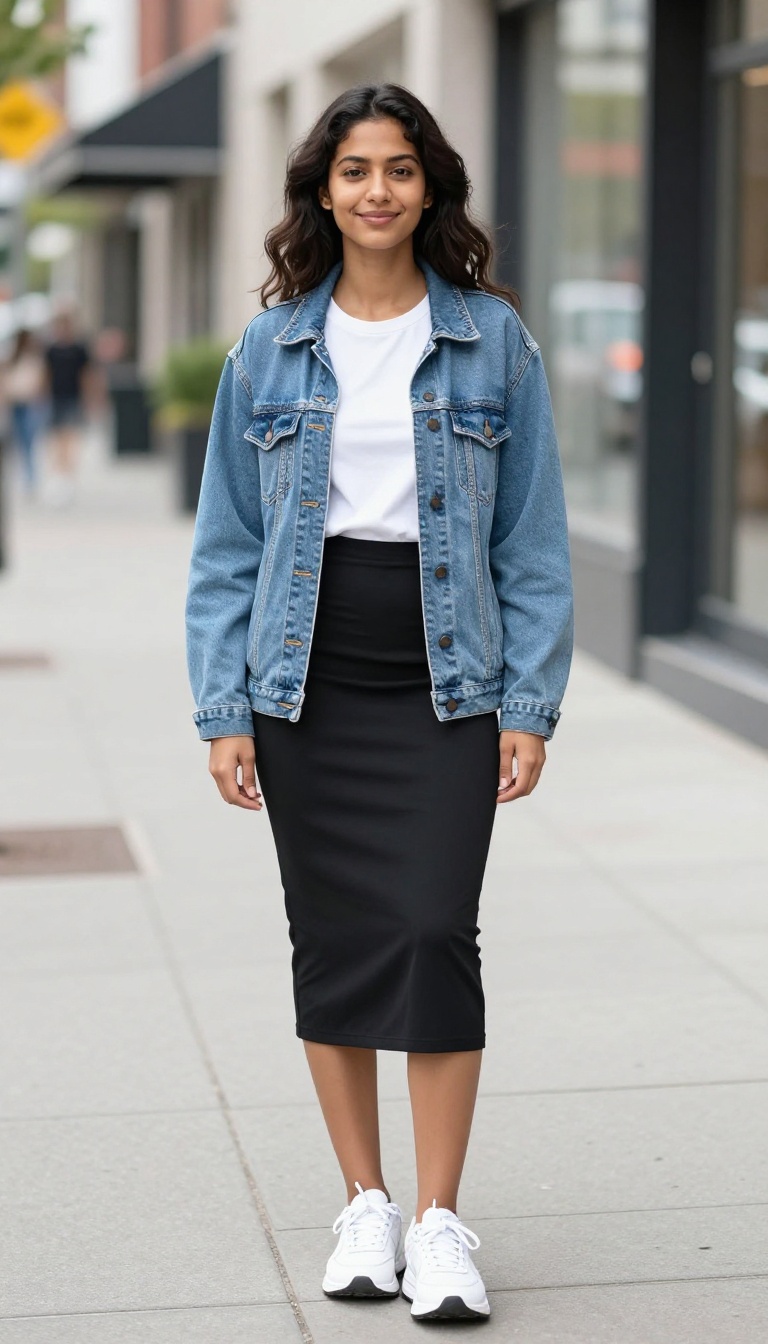 1. Slip Dress Over a White Tee