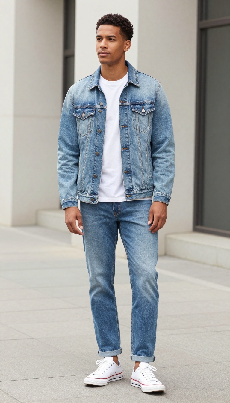 1. The Classic Denim-on-Denim Look