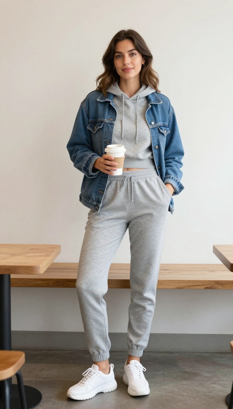 9. Track Pants and a Cropped Hoodie