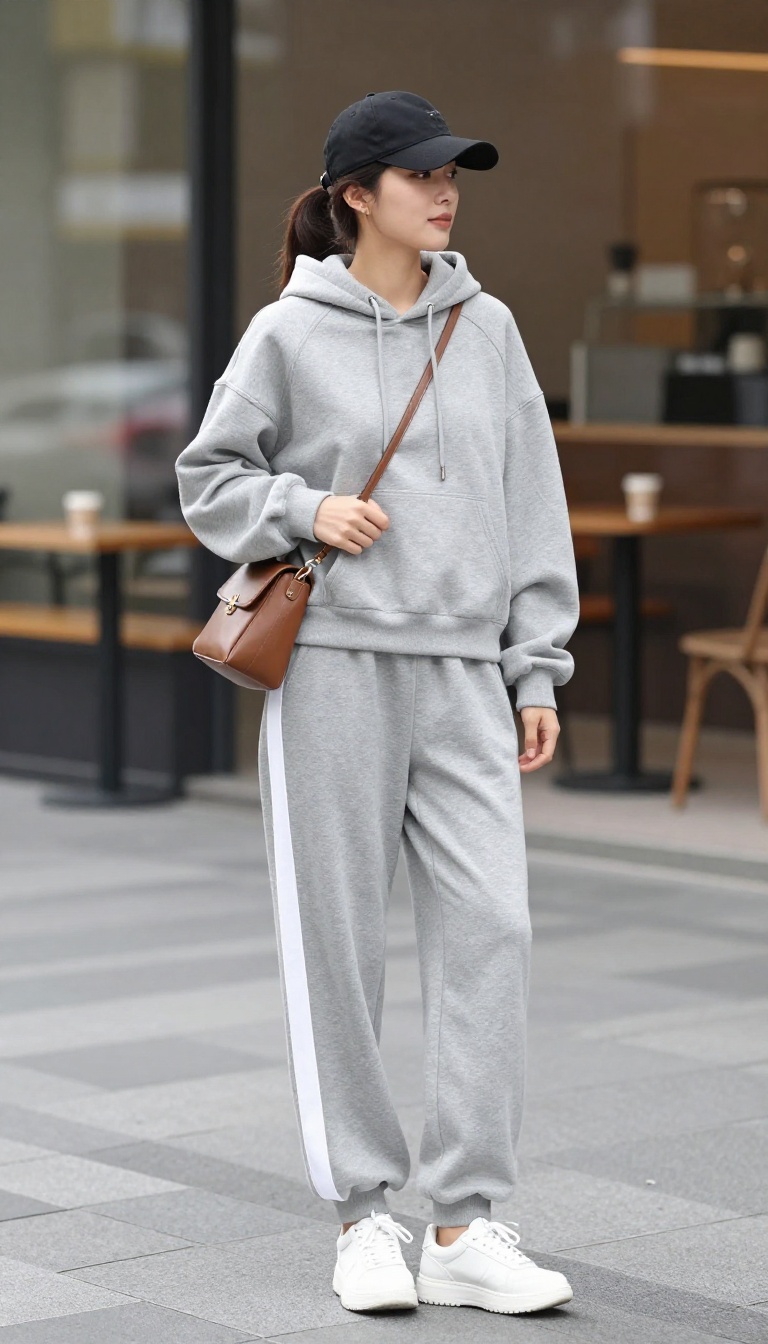 10. Track Pants and a Cropped Hoodie