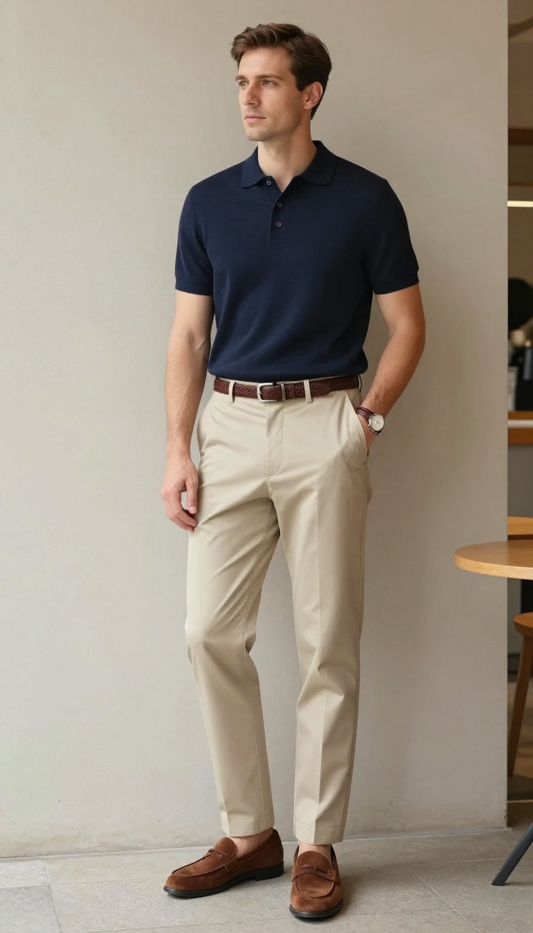 9. The Knit Polo: Soft Structure