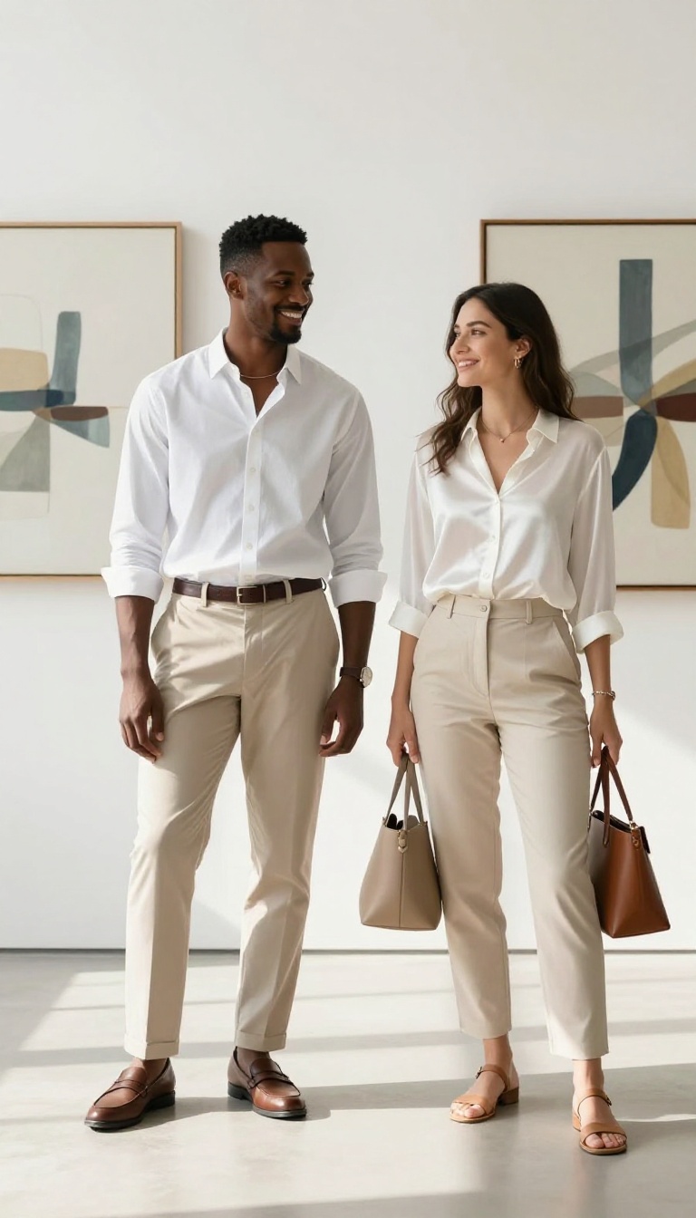4. The White Shirt and Chinos Combo