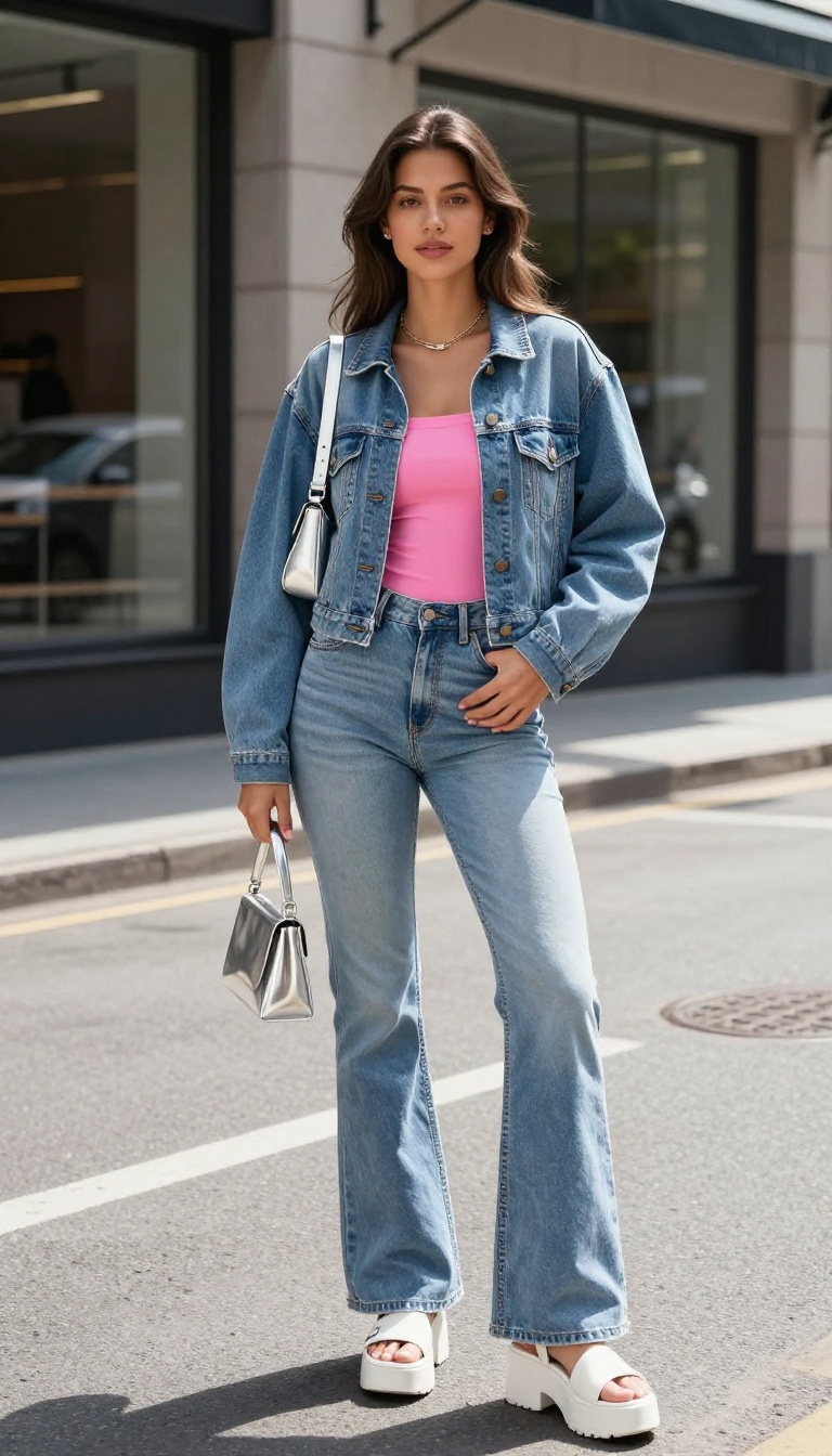 6. Denim on Denim With a Twist