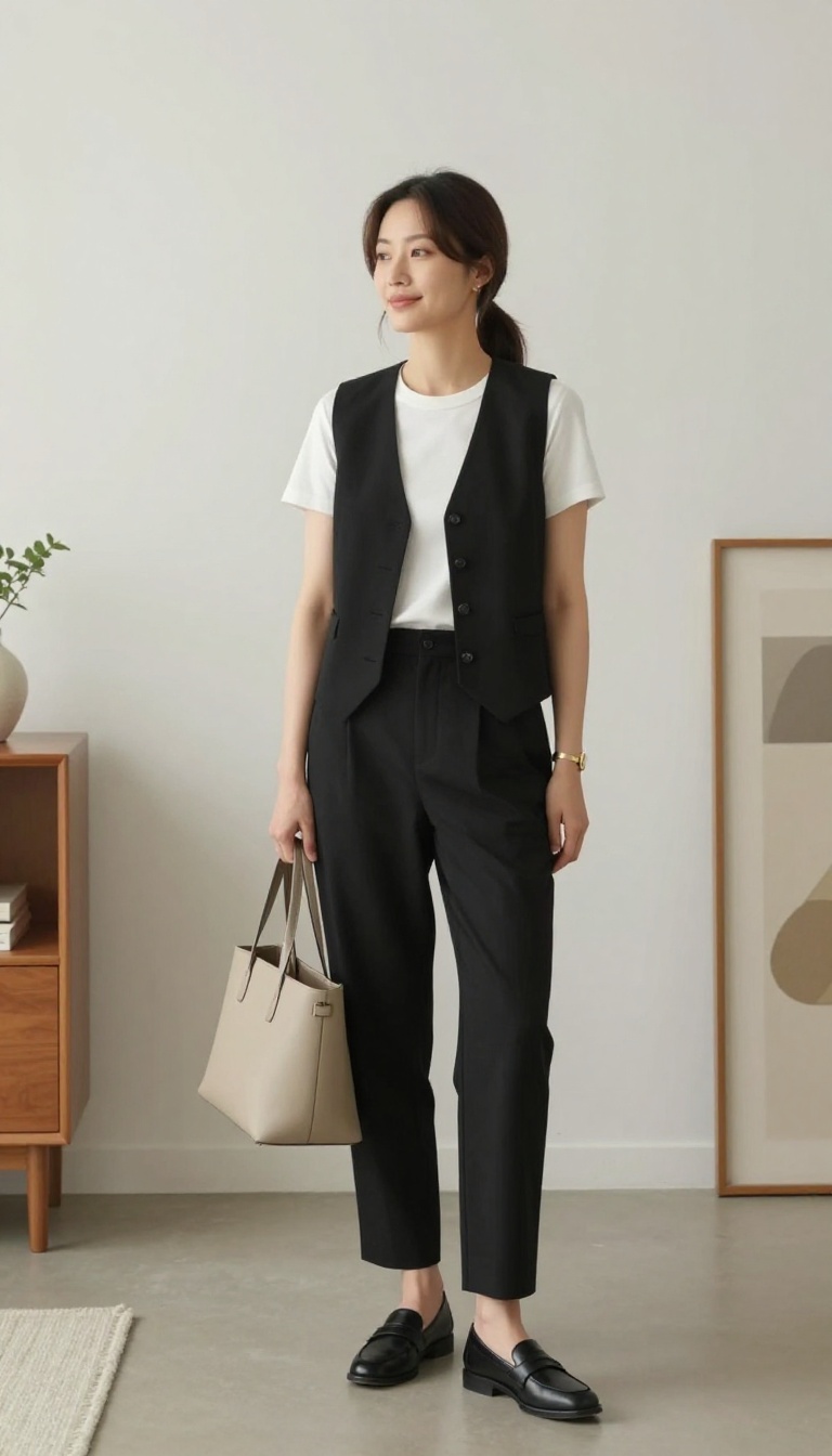 15. The Tailored Vest and Straight-Leg Pants