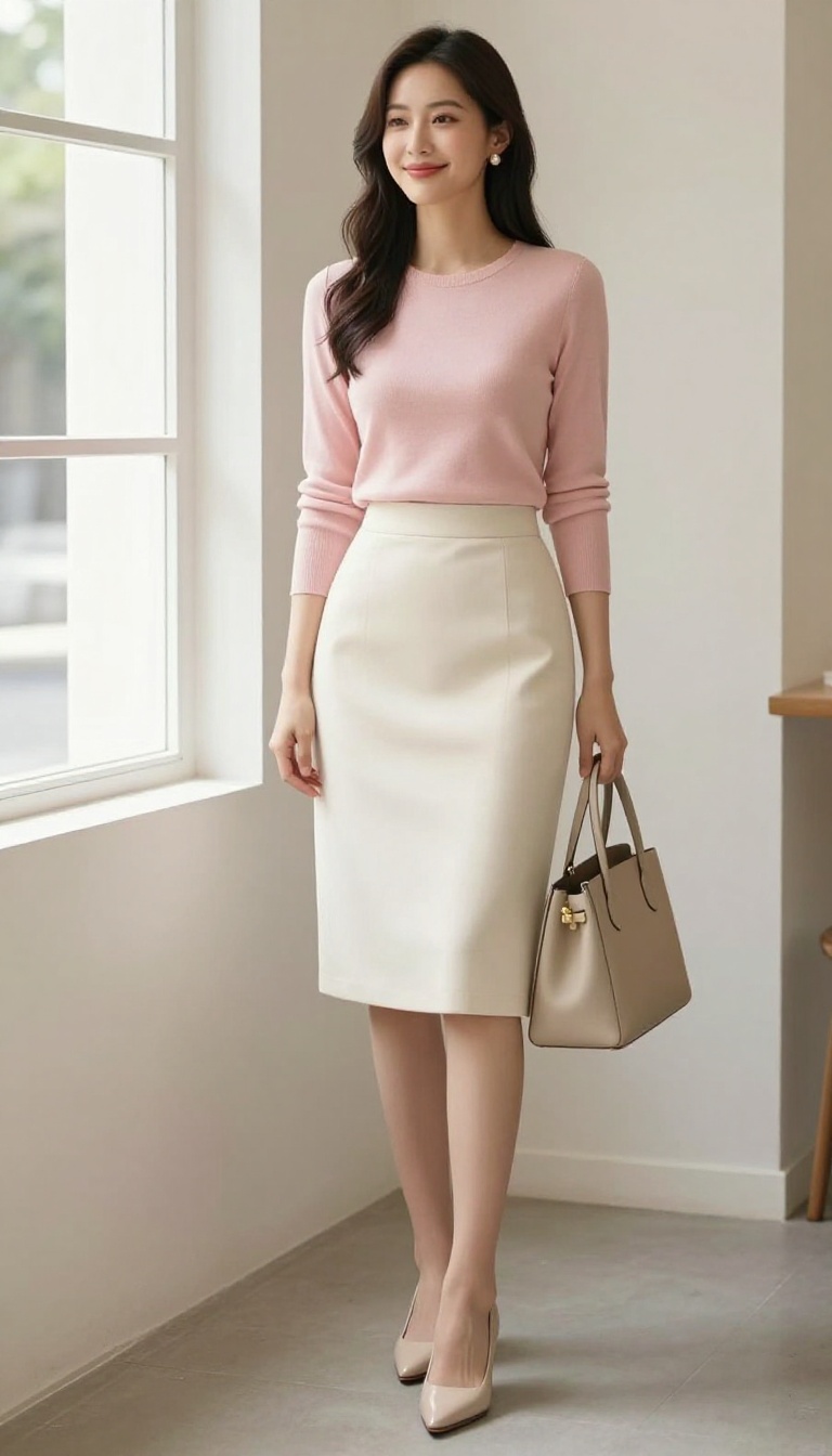 7. The Twin Set and A-Line Skirt