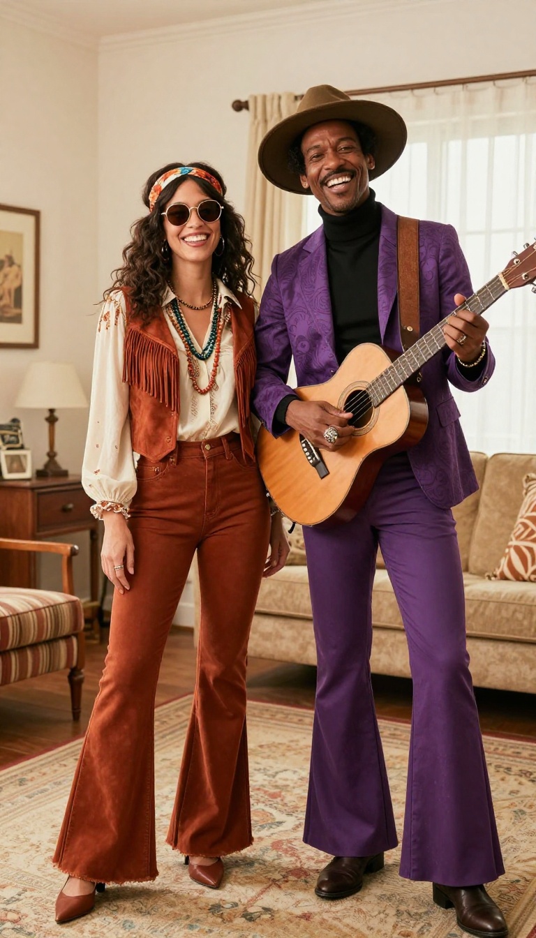 2. Retro Rockers: Jimi Hendrix and Janis Joplin