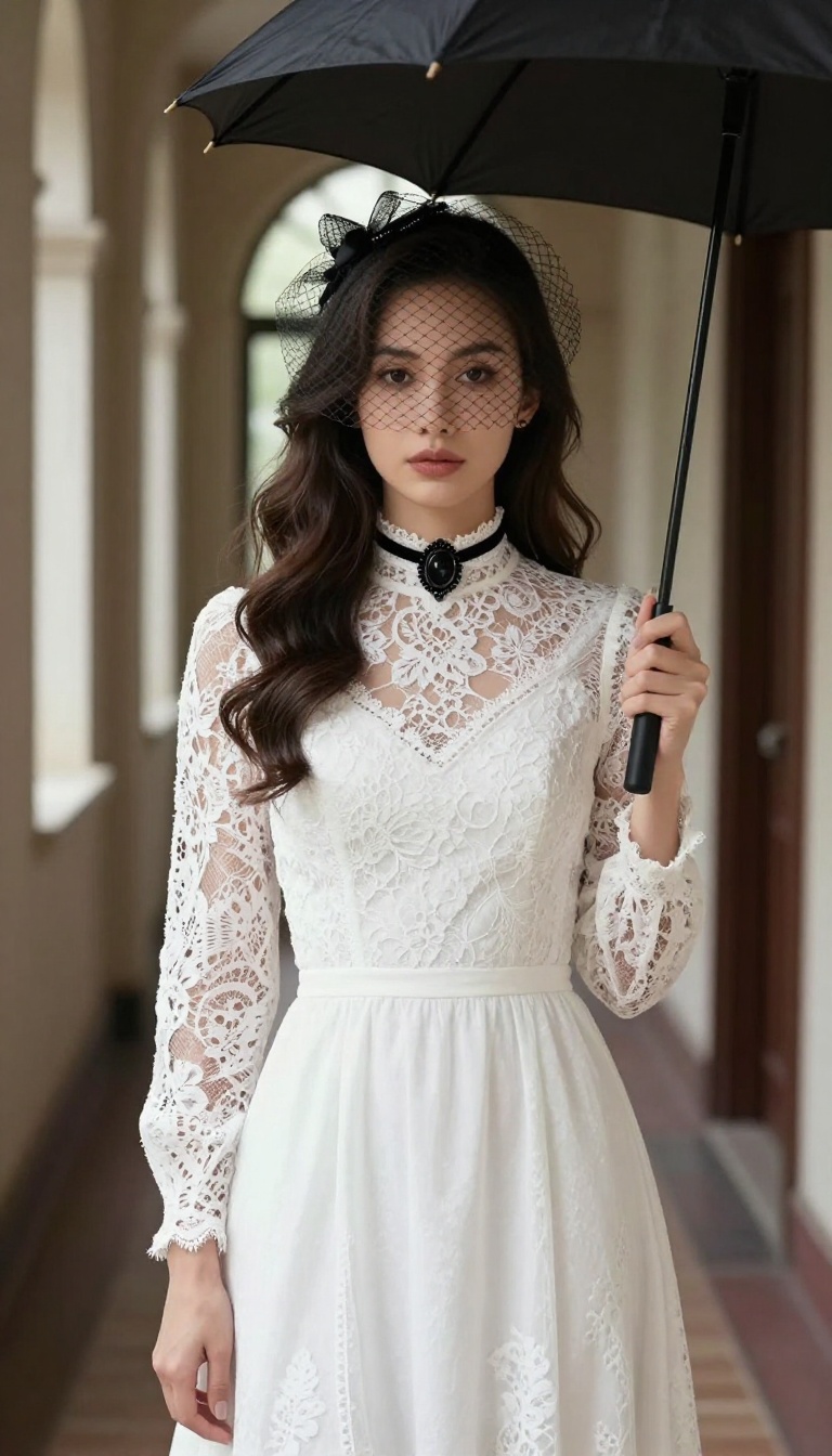 3. Ghostly Lace: Victorian Mourning