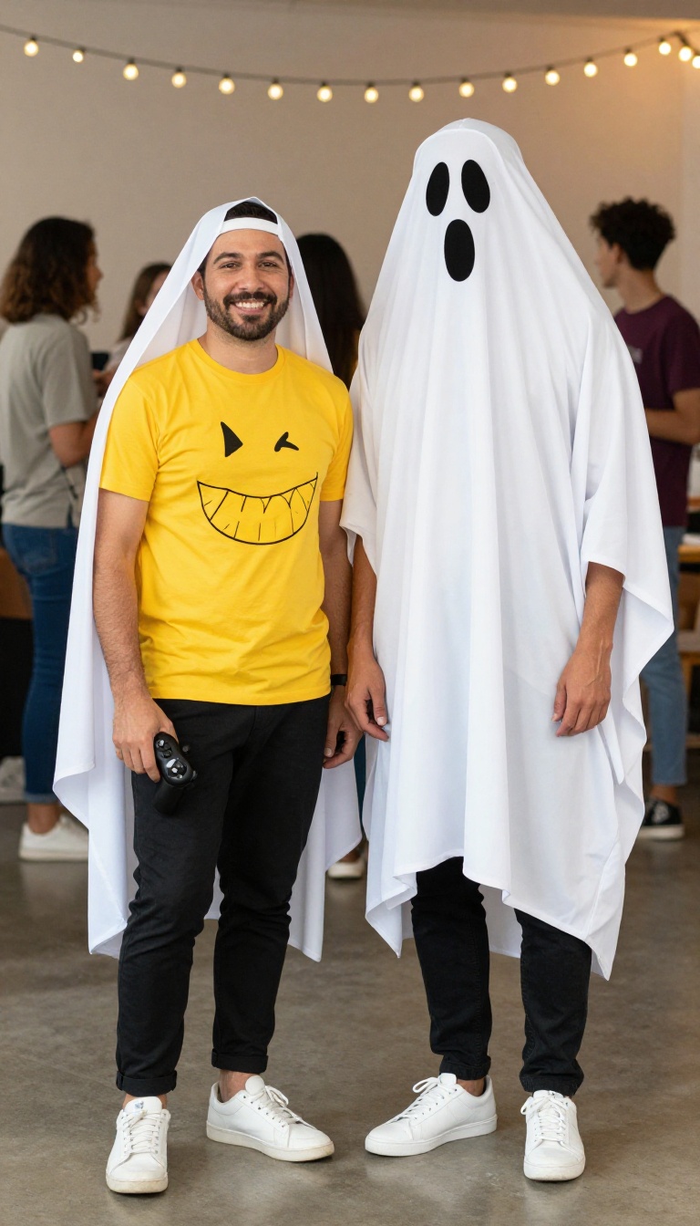 2. Retro Arcade: Pac-Man and a Ghost