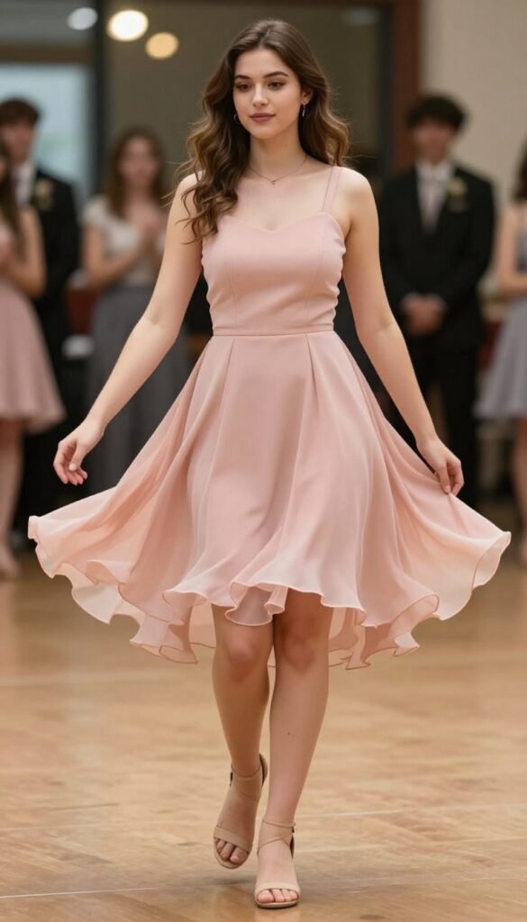8. High-Low Hem Dress for Dramatic Movement