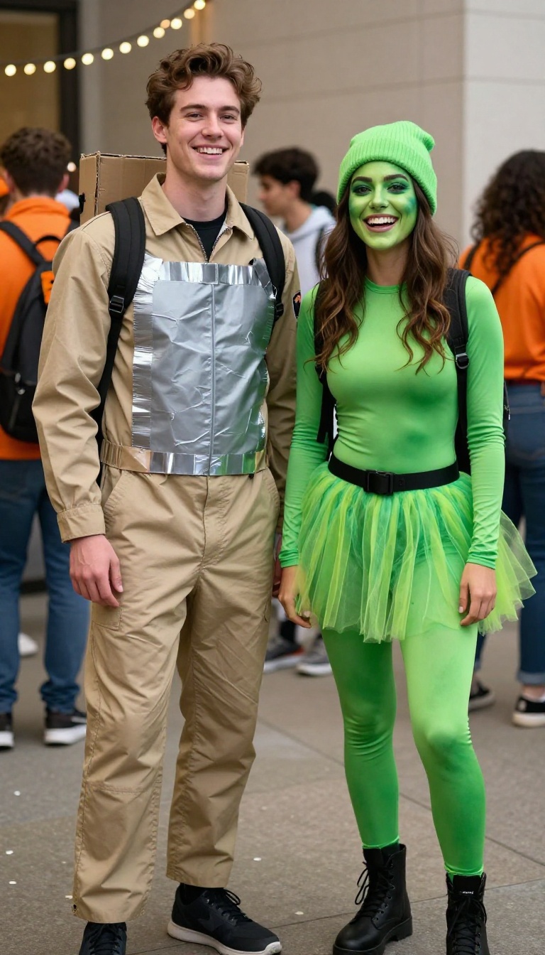 4. The Ghostbusters and a Slimer