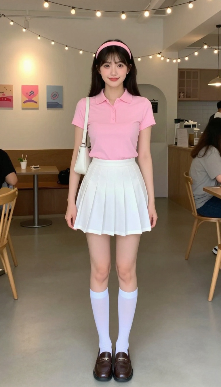 11. Preppy Y2K: Polo Shirt and Pleated Skirt