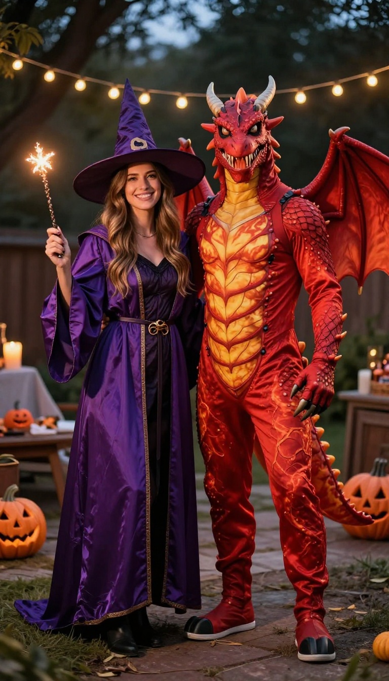 7. Fantasy Pair: Wizard and Dragon
