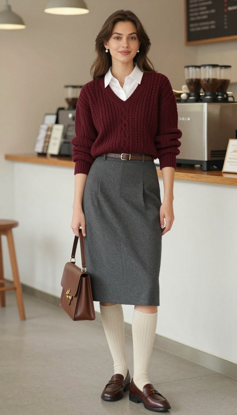 3. Preppy Chic with a Twist