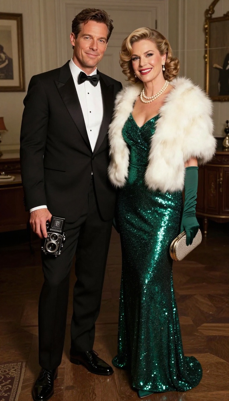 9. Glamour Pair: Old Hollywood Stars