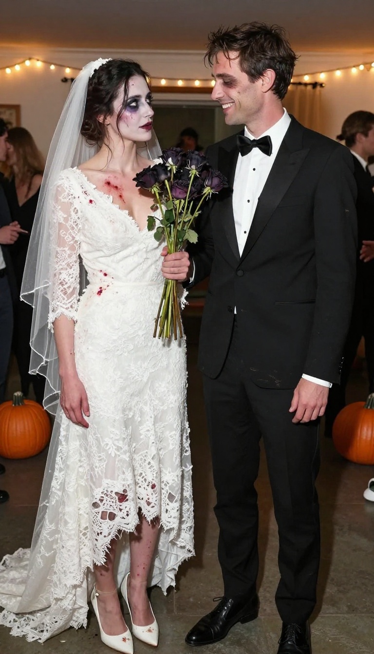 9. Glamour Ghouls: Zombie Bride and Groom