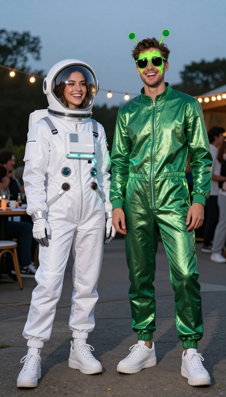 8. Sci-Fi Pair: Astronaut and Alien