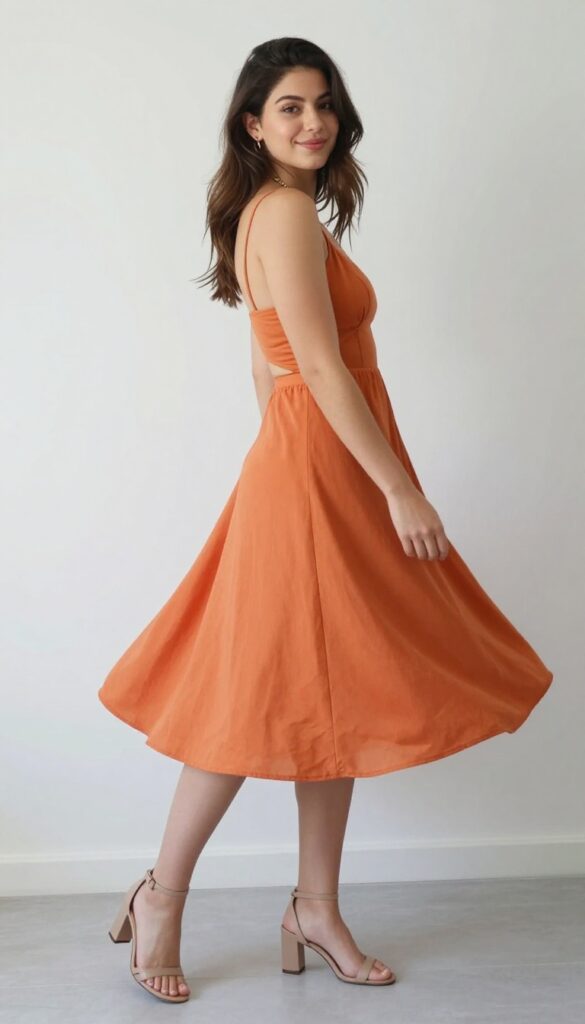 1. Tangerine Dream: A Classic A-Line with a Modern Twist