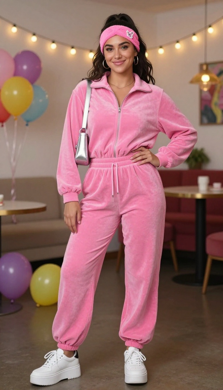 4. Velour Tracksuit: Juicy Couture Vibes