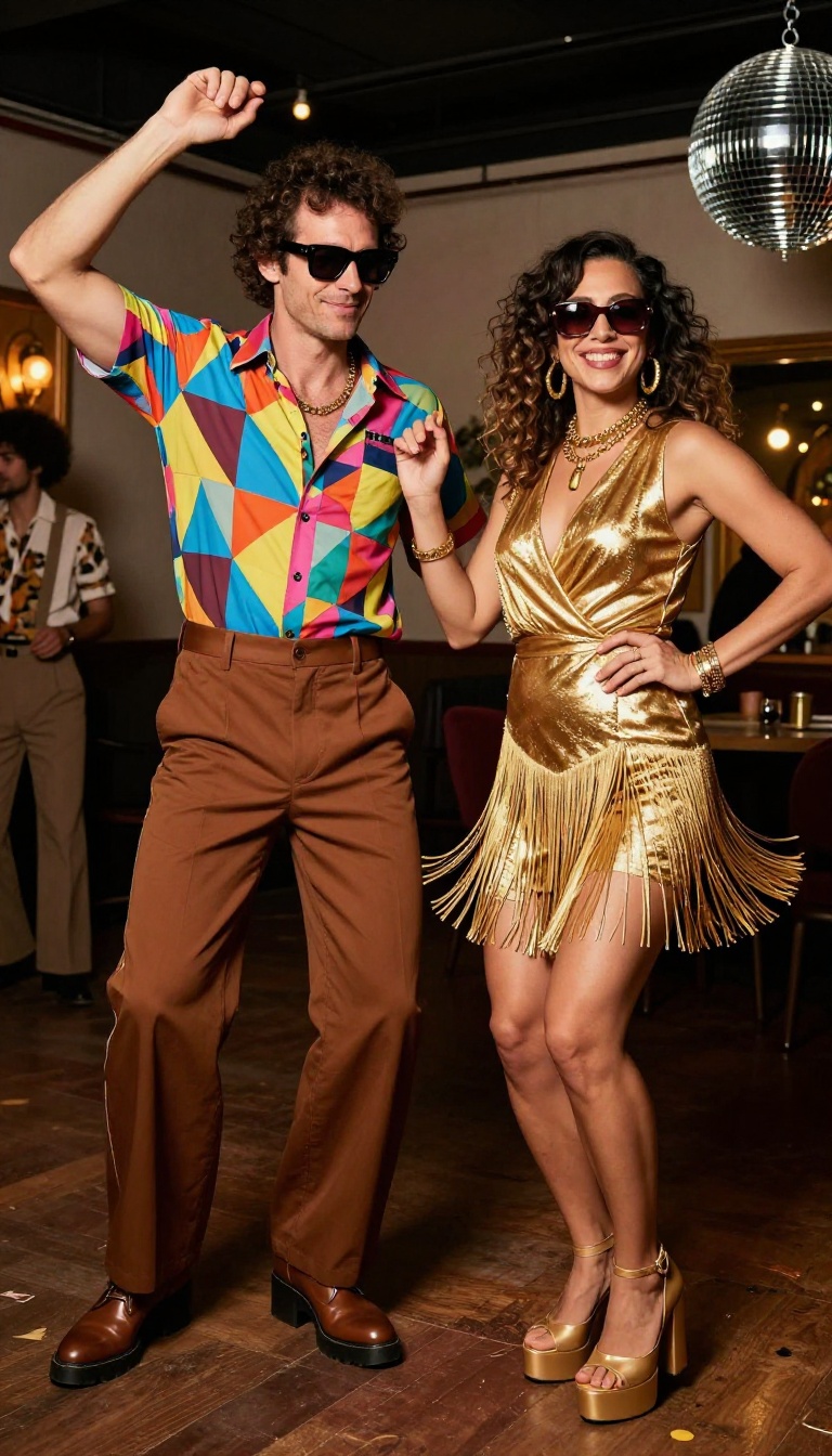 2. Retro 70s Disco Duo