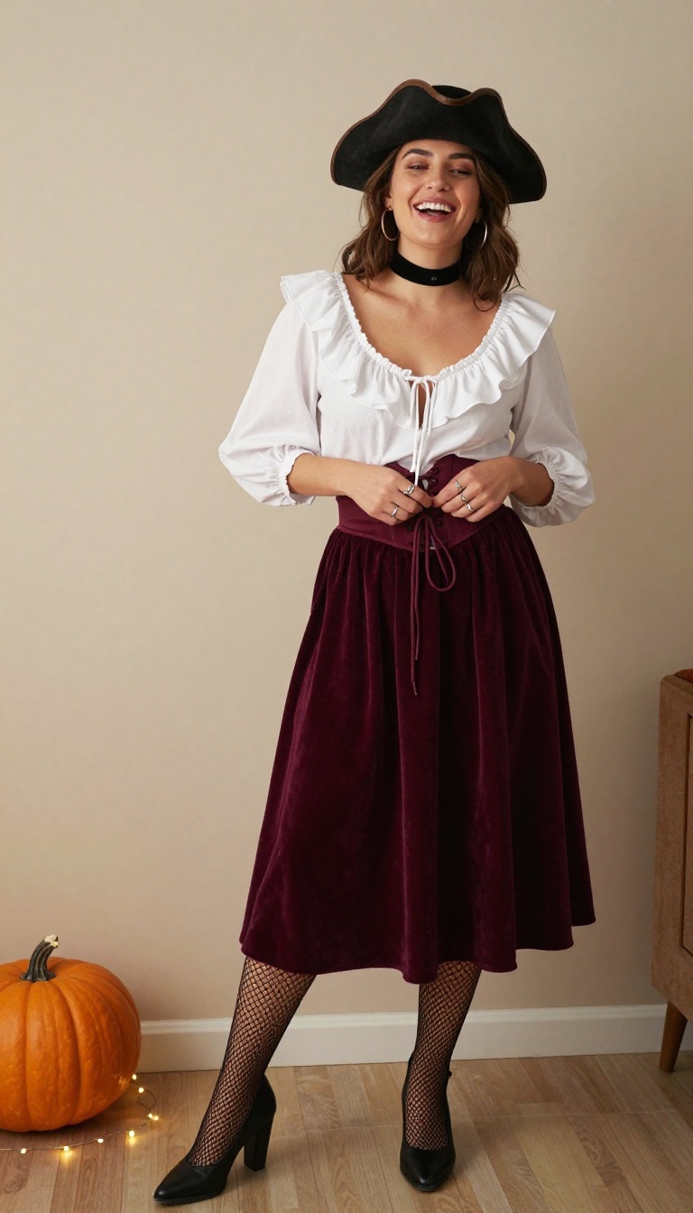 8. Pirate Wench: Corsets, Ruffles, and Flirty Flair