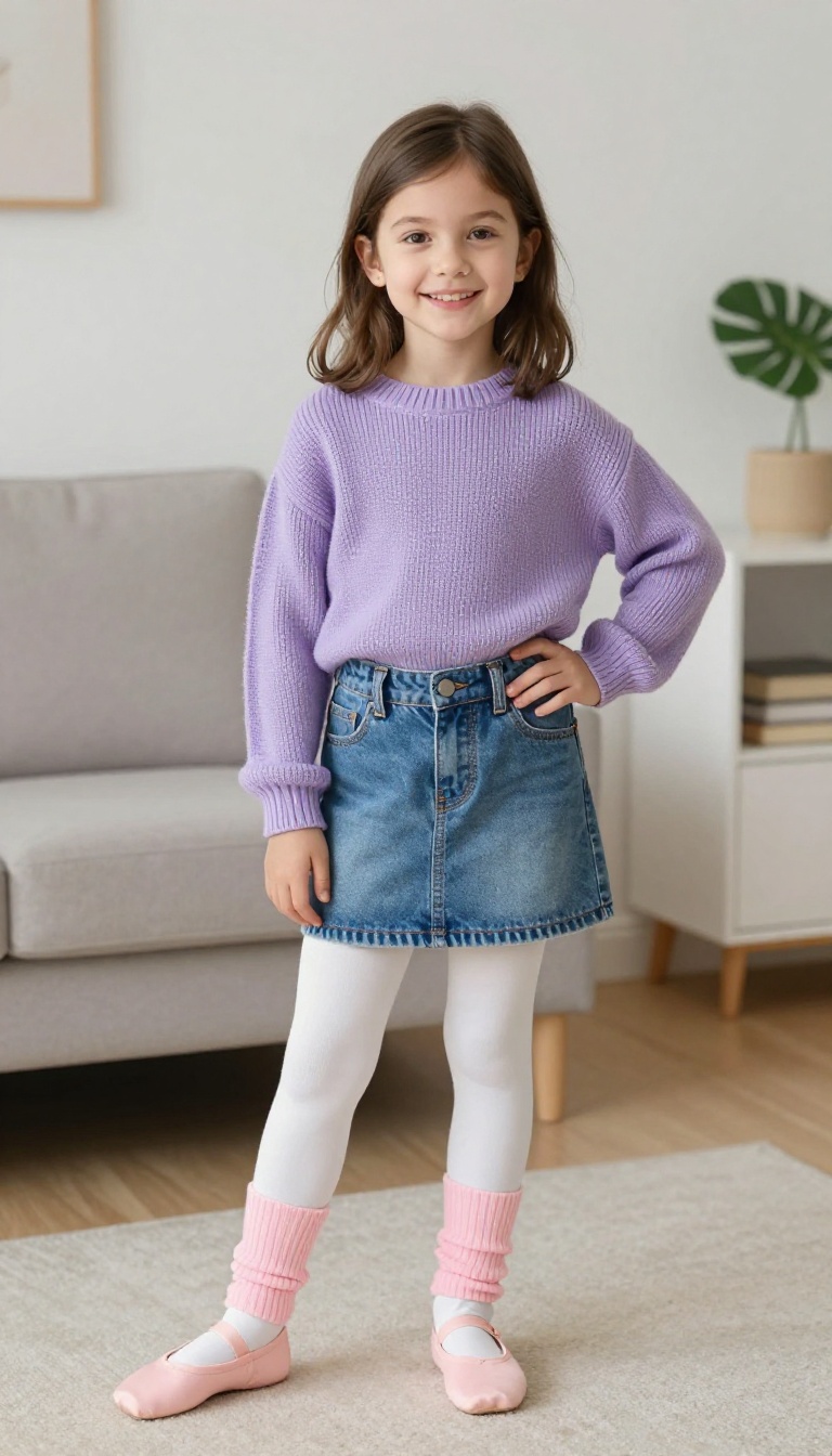 3. Leg Warmers and a Miniskirt
