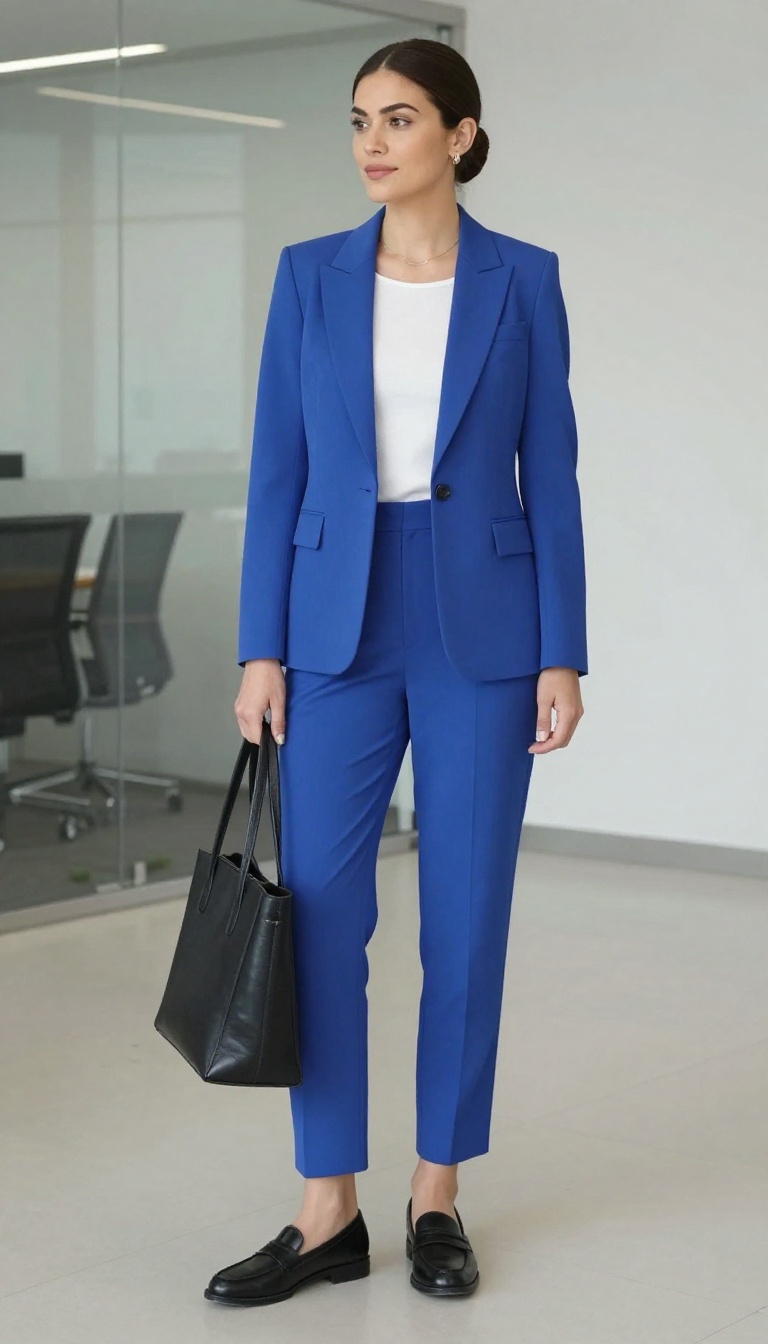 1. Power Suit with a Modern Cut