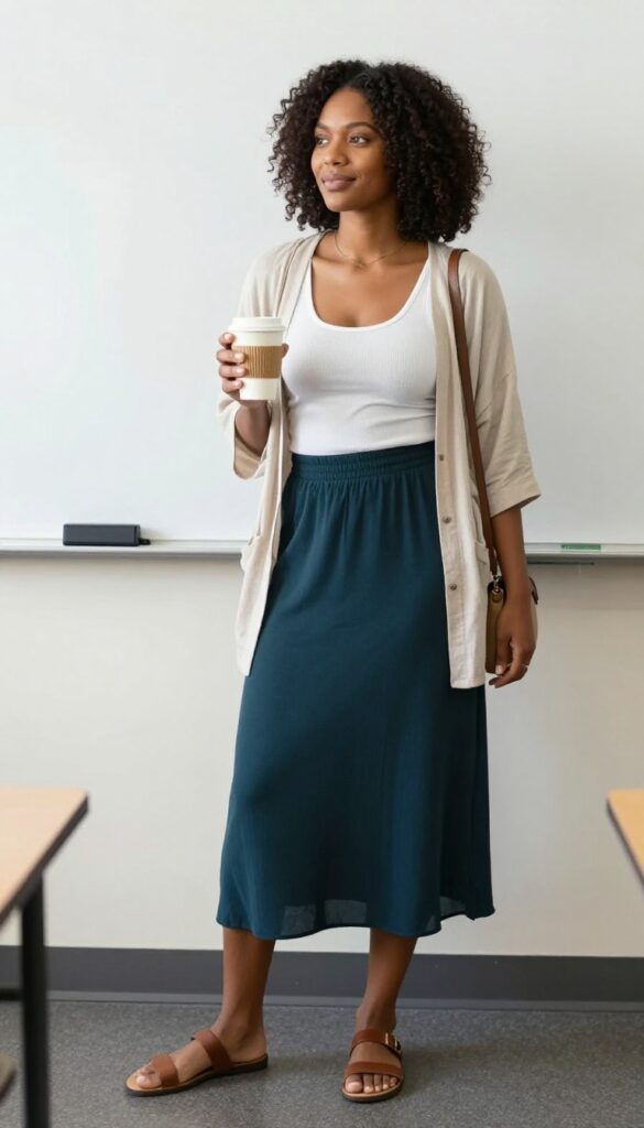 13. The Maxi Skirt & Tank Combo