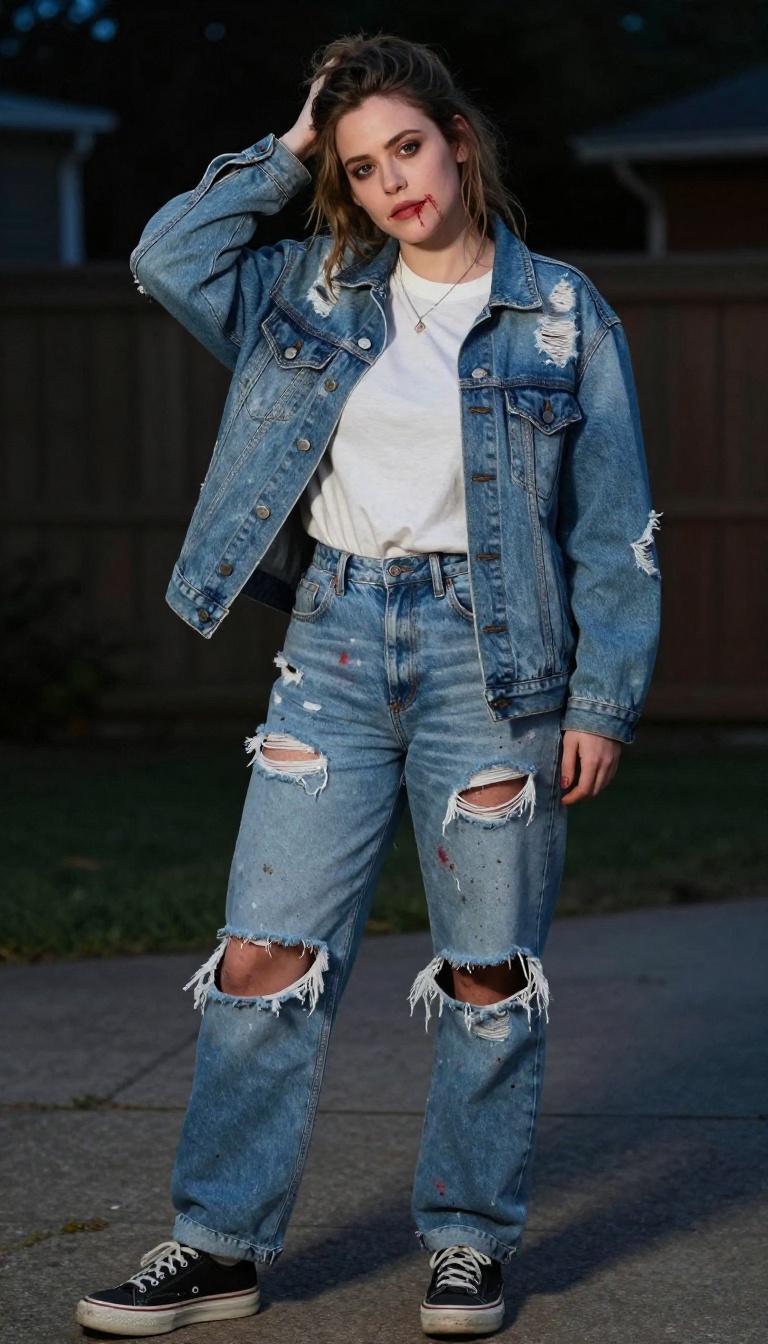 4. Zombie Chic: Deconstructed Denim