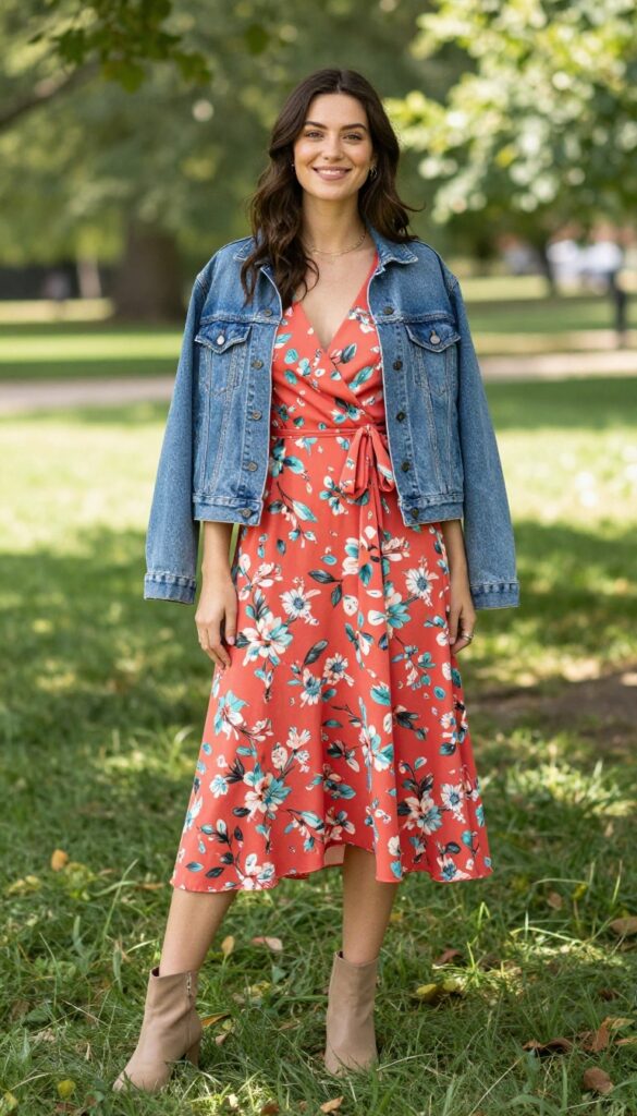 7. Floral Fantasy: A Wrap Dress in a Garden Print