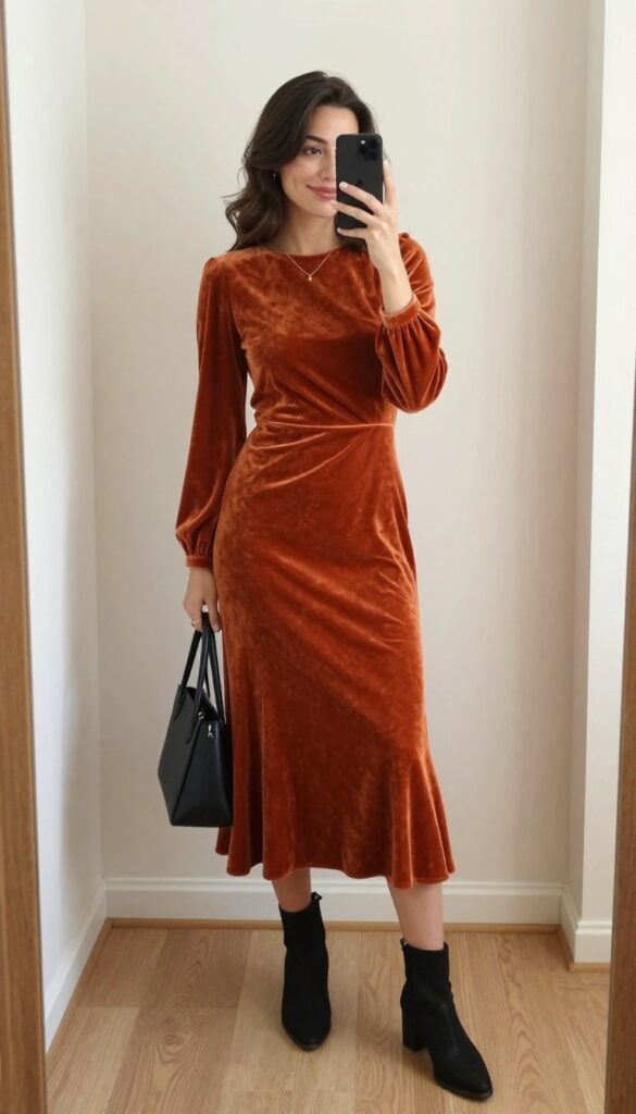 5. Orange You Glad It’s Velvet? A Luxe Textured Choice