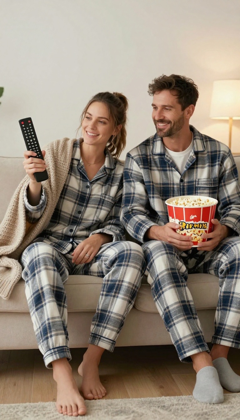 1. Netflix and Chill: Cozy Pajamas and a Remote