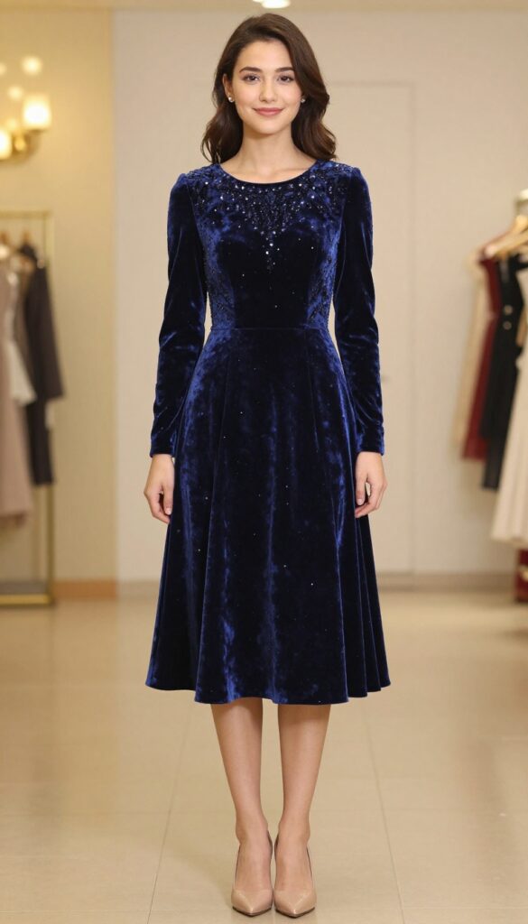 5. Velvet and Sequins Combo