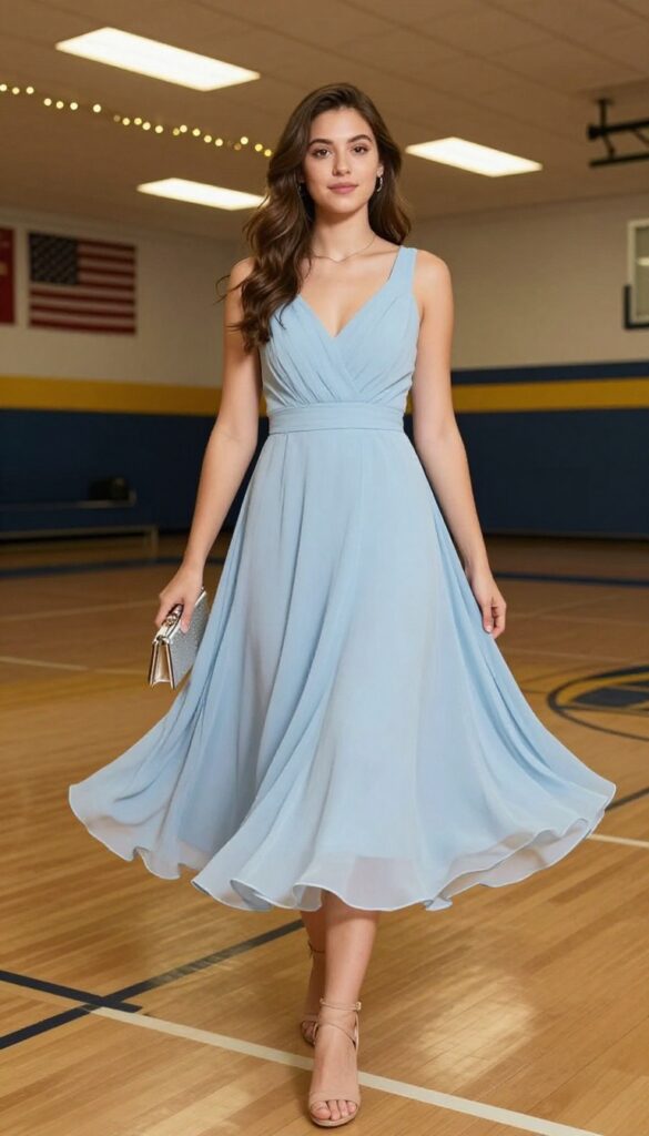 1. Flowy A-Line with a Twirl-Worthy Skirt