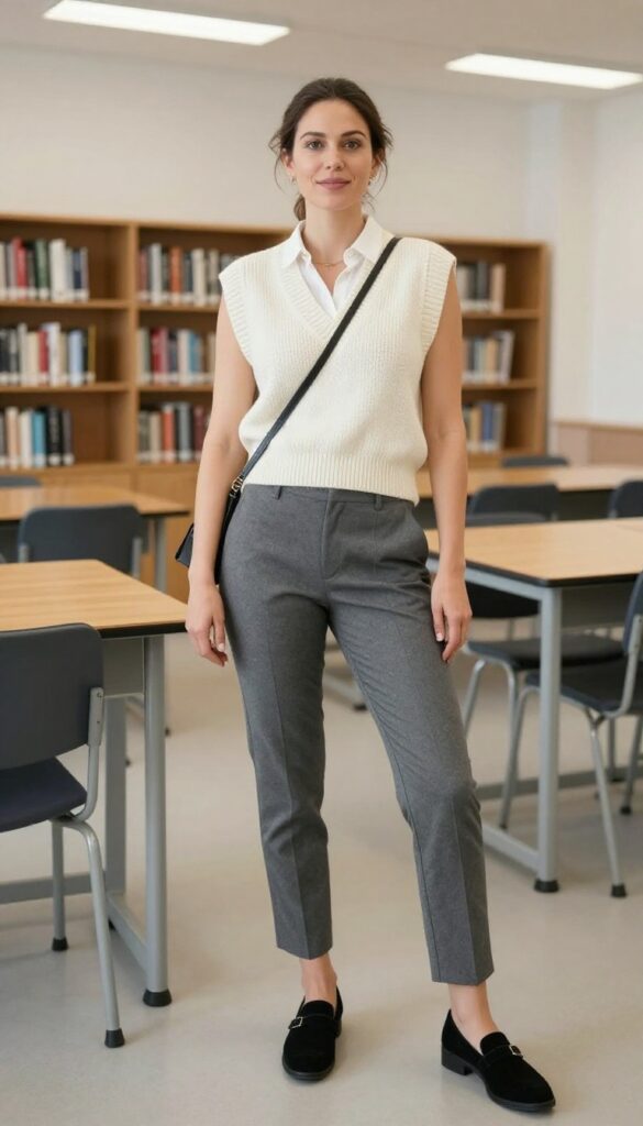 8. The Sweater Vest and Trousers