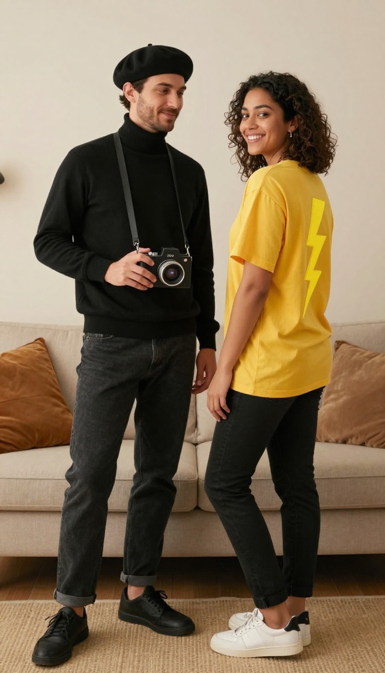 2. Vintage Camera & Flash