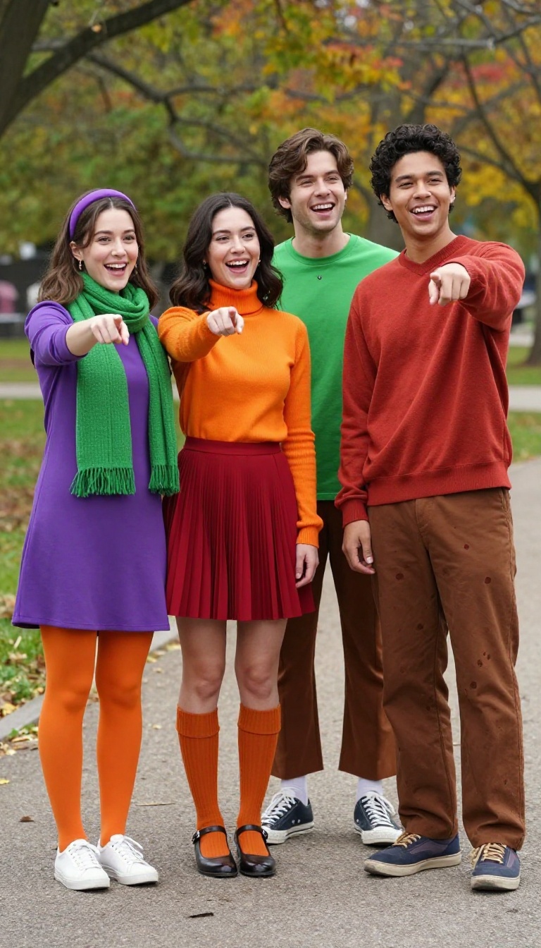 9. The Scooby-Doo Gang: Scooby, Shaggy, Fred, Daphne, and Velma