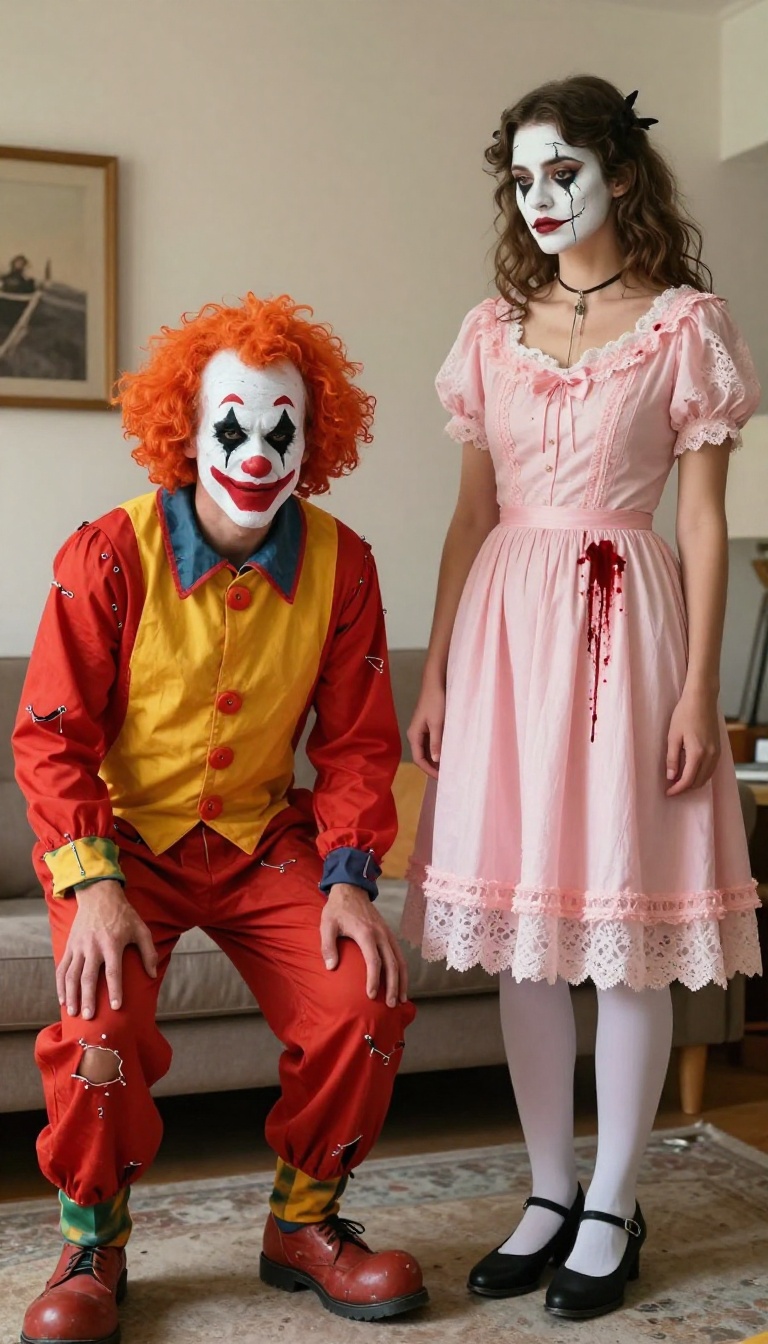 7. Horror Clown and Doll: Nightmare Fuel