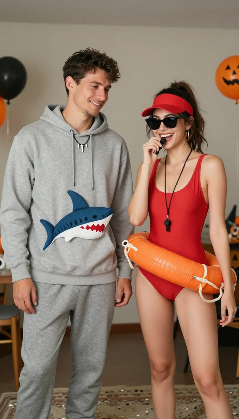 14. A Shark and a Lifeguard: A Beachy Twist