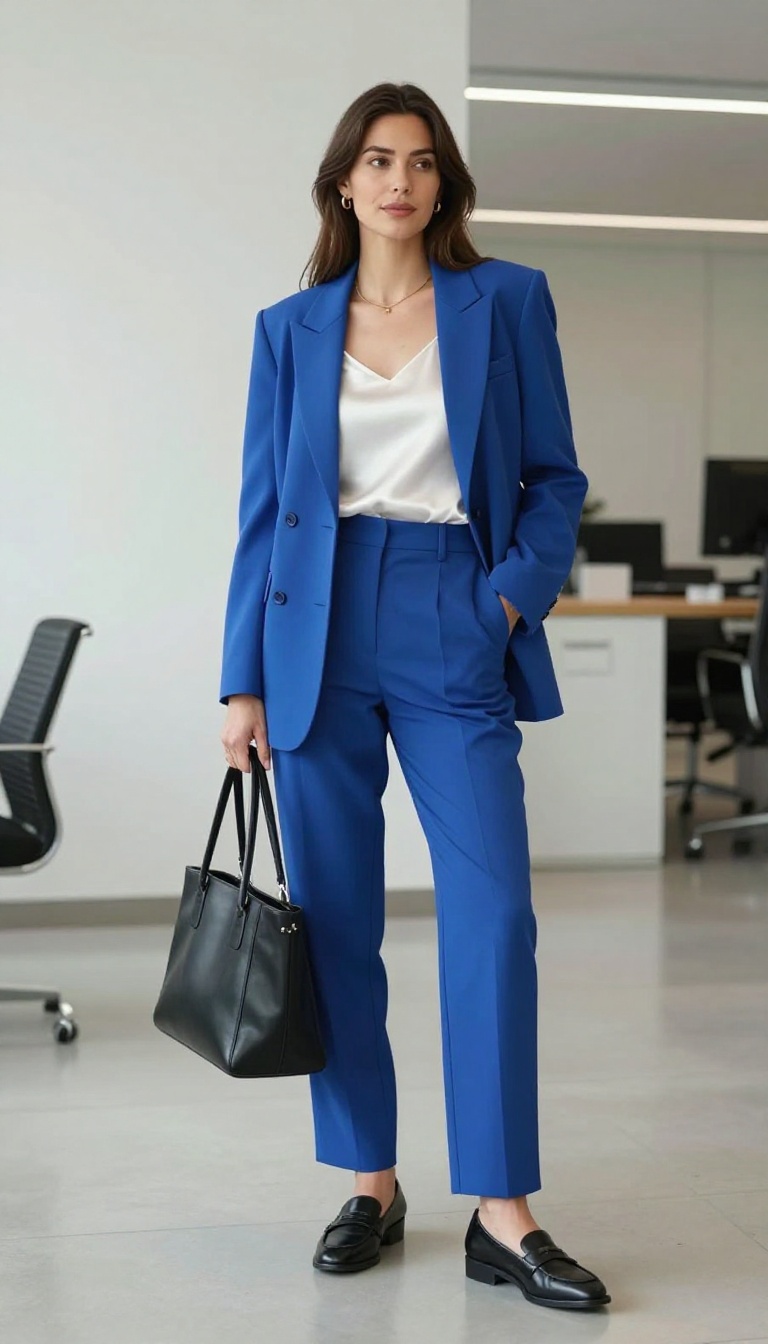 1. Power Suit with a Modern Twist