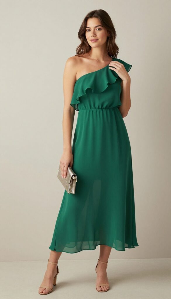13. The Ruffled One-Shoulder Dress