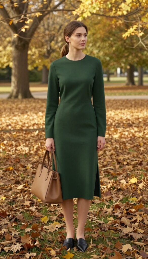 10. Minimalist Midi: Clean Lines and Understated Cool