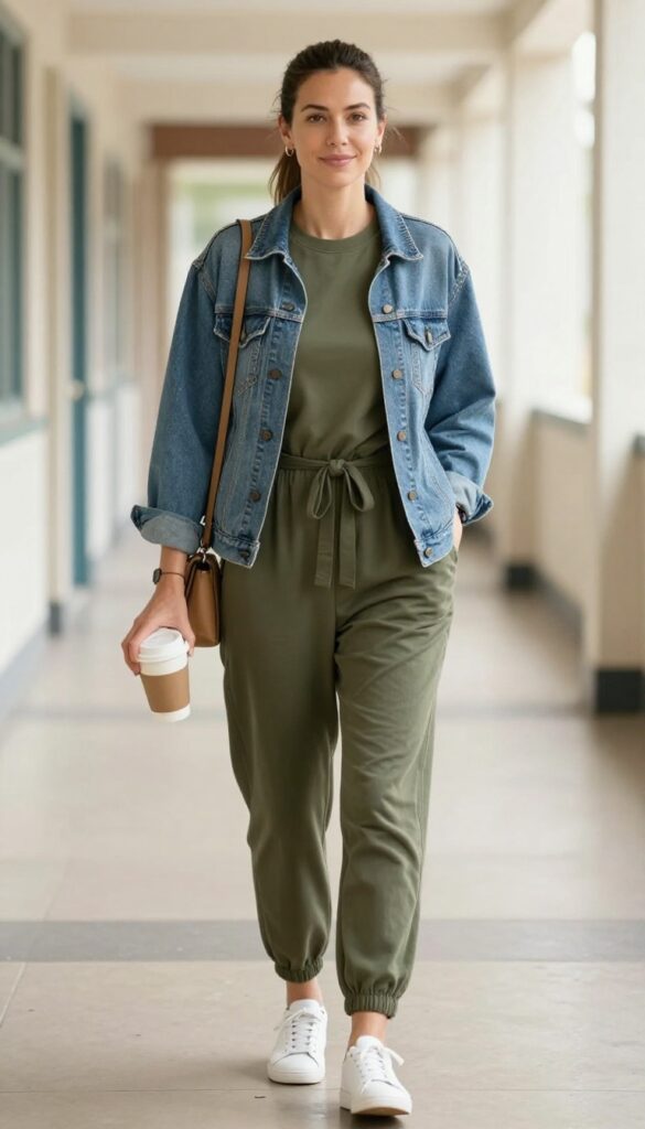 6. The Jumpsuit and Denim Jacket