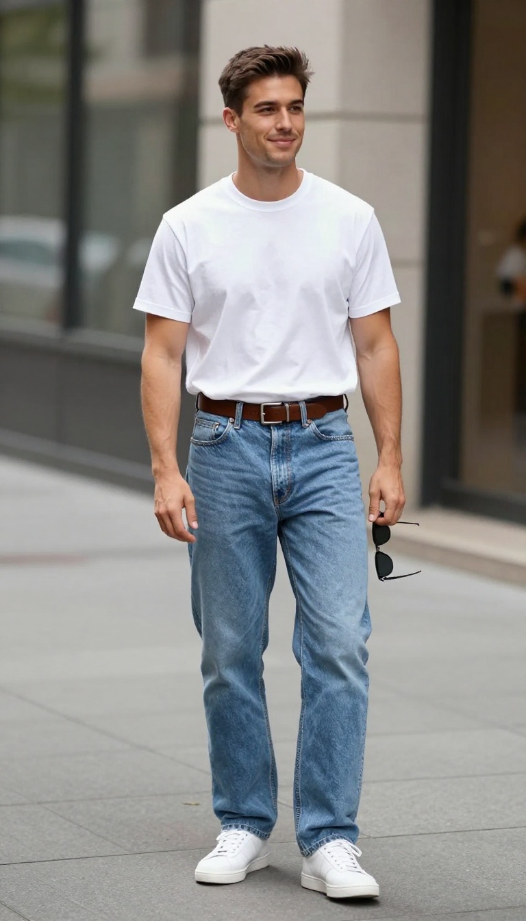 12. High-Waisted Jeans and a Belt: 80s Casual