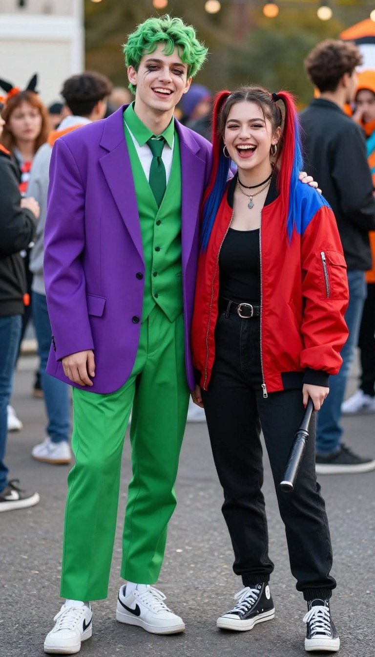 6. The Joker and Harley Quinn: Edgy and Iconic