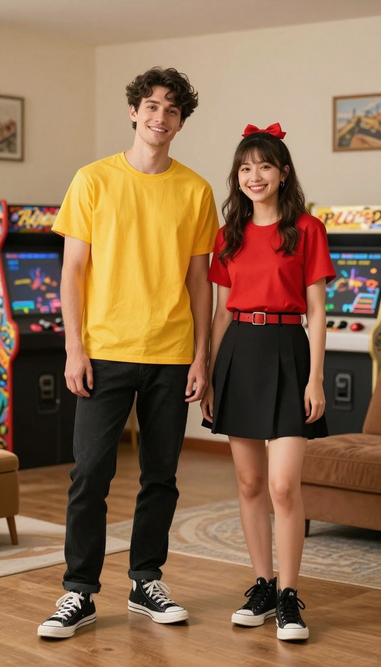 3. Retro Arcade Icons: Pac-Man and Ms. Pac-Man