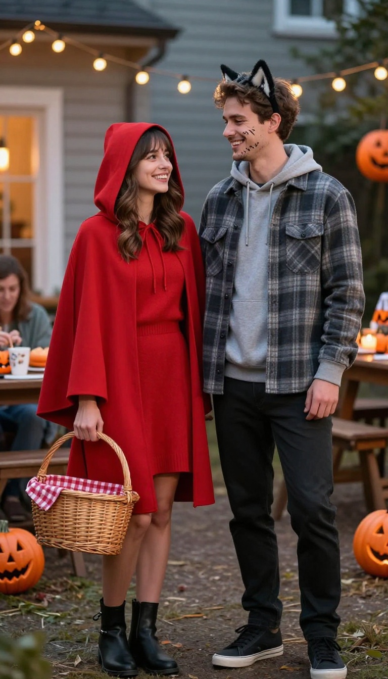 6. Fairy Tale Twist: Little Red Riding Hood and the Wolf