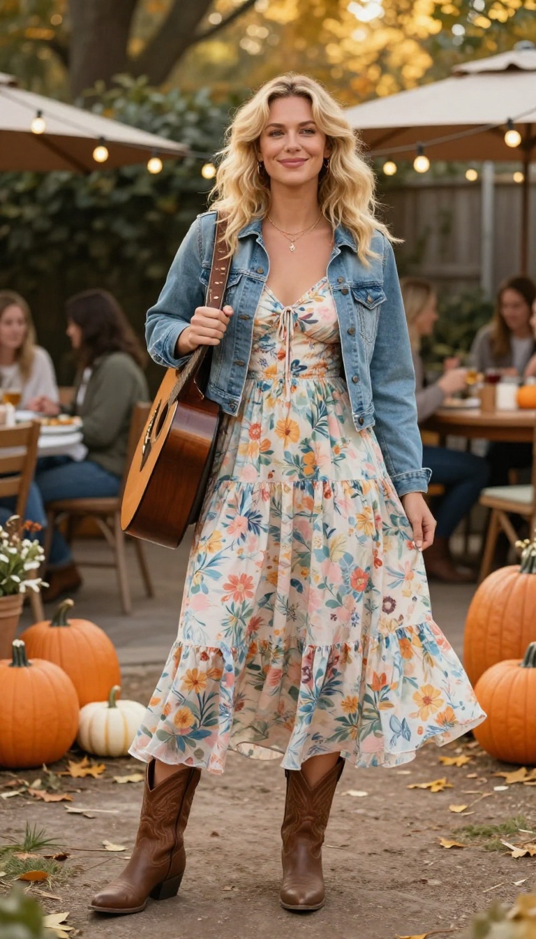 1. Fearless Era: Sundress and Cowboy Boots