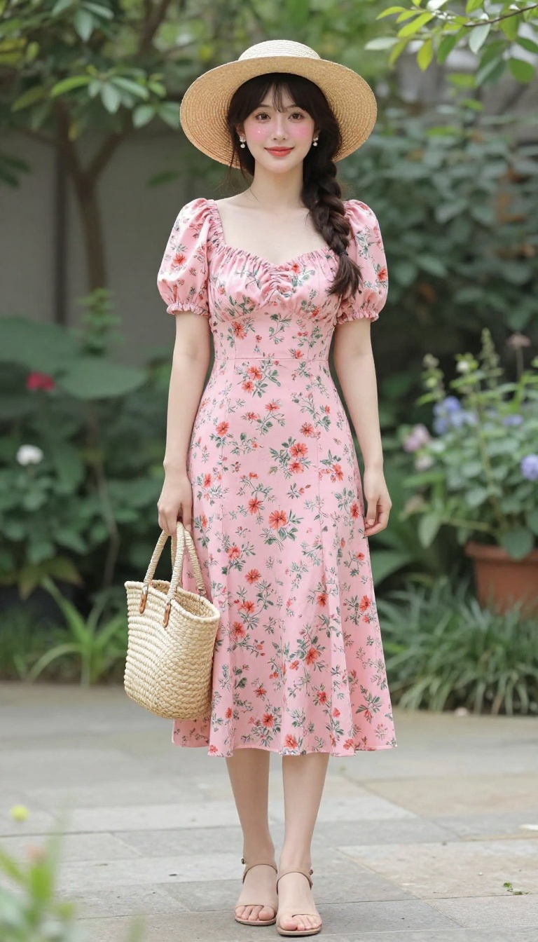 9. Barbie in the Garden: Floral & Feminine