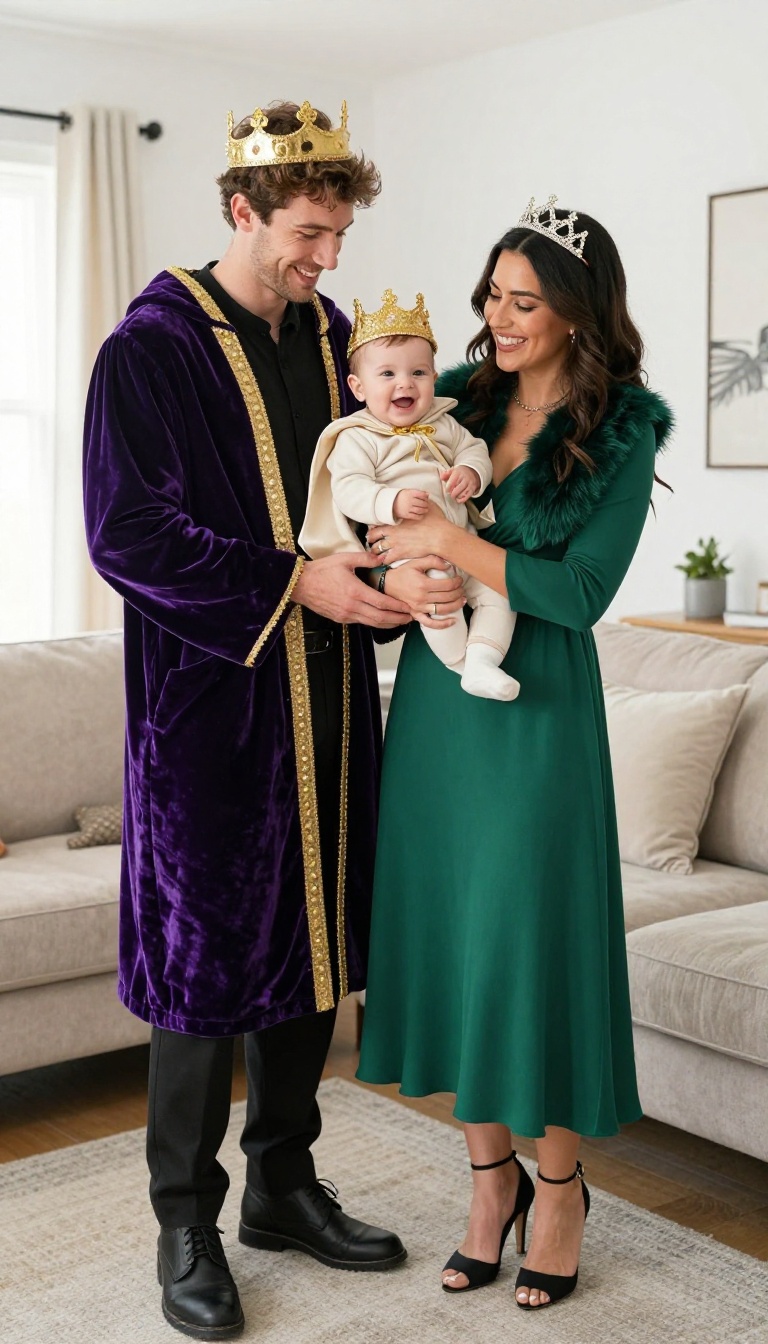 13. Royal Family: King, Queen, and a Little Prince or Princess