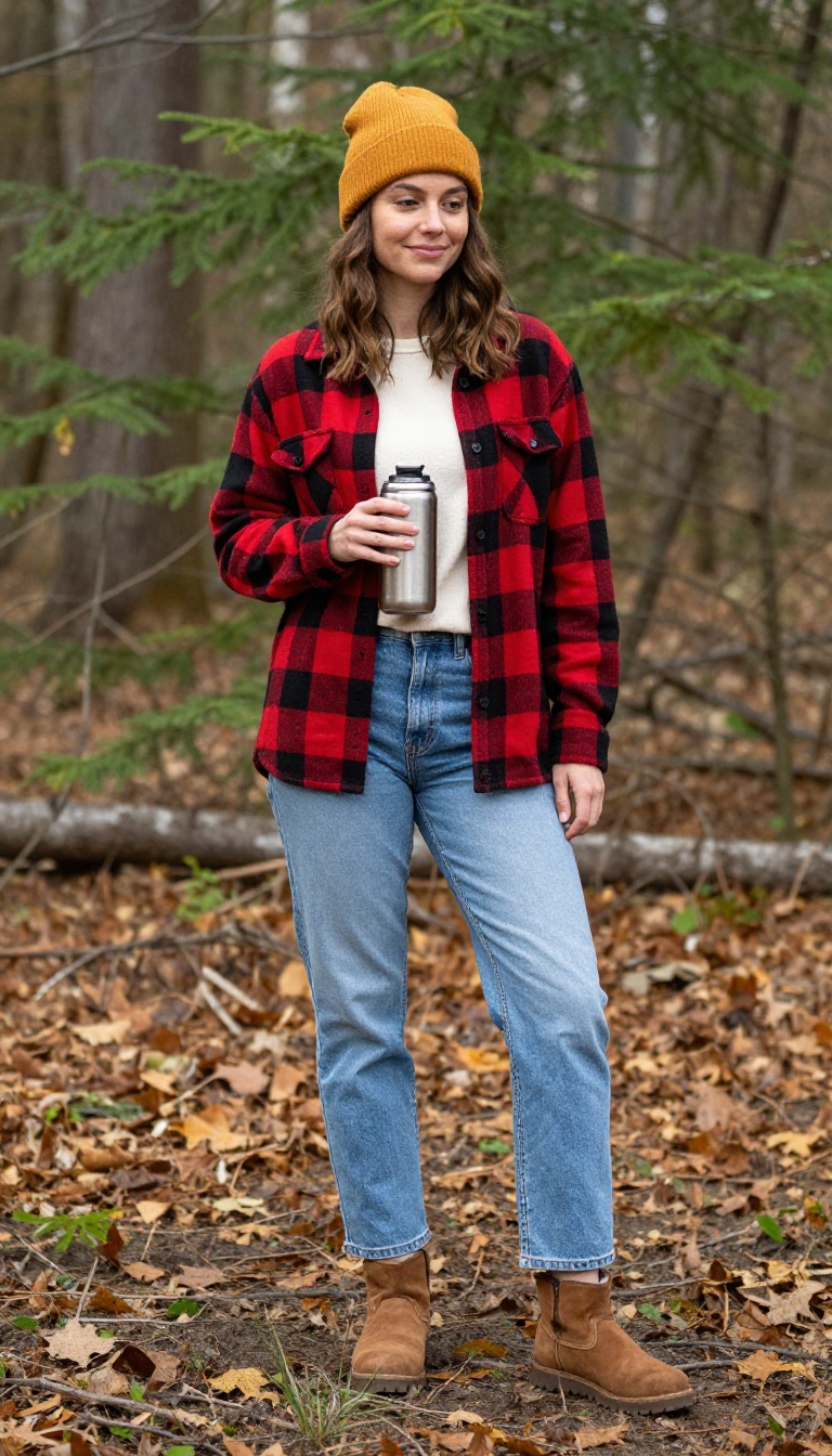 8. Evermore Era: Flannel and Beanie